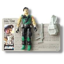 GI Joe 1986 Dial Tone Action Figure Toy Complete w/ FileCard