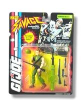 G.I. Joe Combat Sgt. Savage on General Blitz Card Action Figure Error MOSC