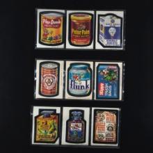 Vintage 1970s Wacky Packages Topps Trading Sticker Card Grouping