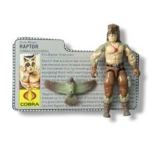 Raptor 1987 G.I. Joe Toy Action Figure w/ File Card