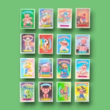 Vintage 80s Garbage Pail Kids Topps Trading Sticker Card Grouping