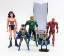 Collectible Action Figure Grouping – DC & Marvel: Batman, Wonder Woman, Iron Man & More