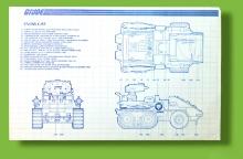 GI Joe Snow Cat Ski-Tank Vehicle Toy Vintage Hasbro Blueprints/Instructions