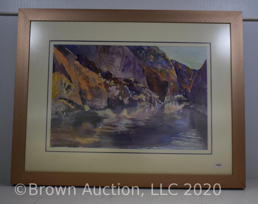 Artist Charlene Madden's "Copper Canyon" watercolor painting (2001)