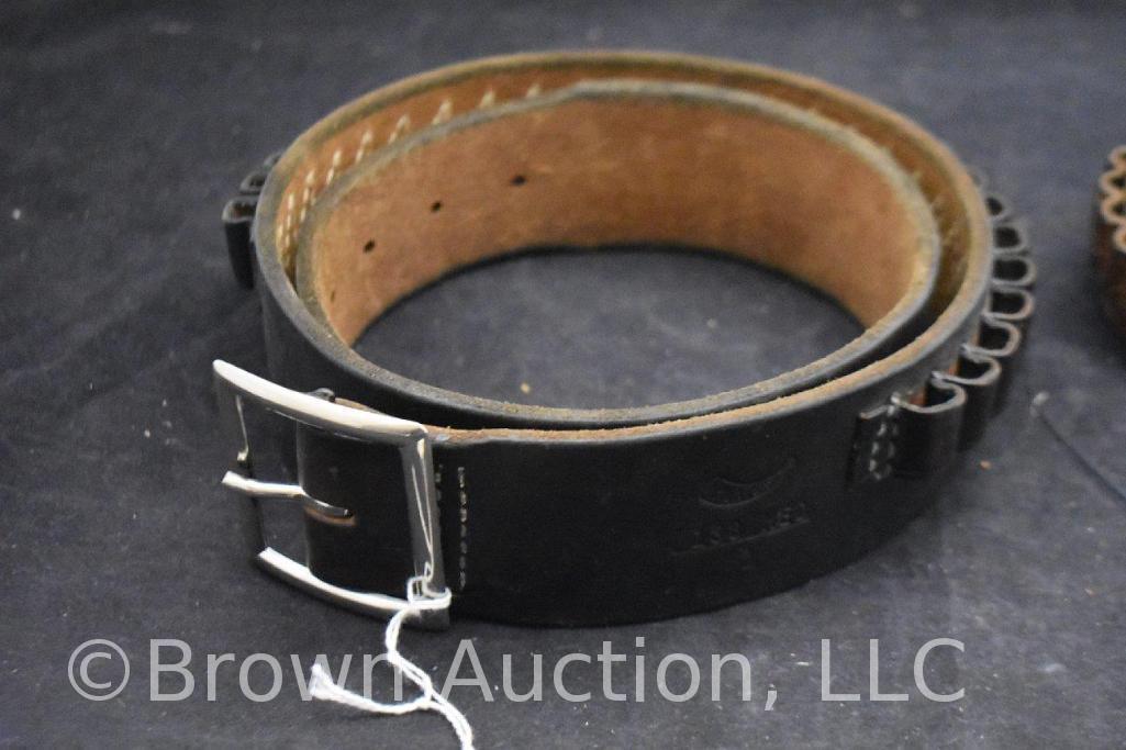 (2) Leather cartridge belts