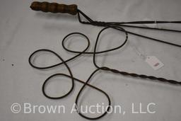 (2) Vintage rug beaters w/wood handle