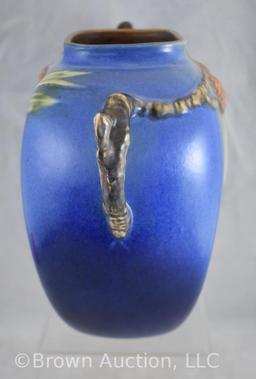 Roseville Pine Cone 114-8" vase, blue