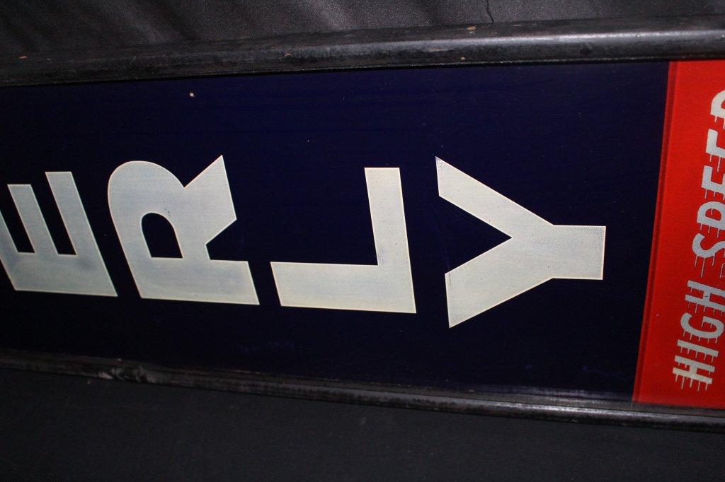 WAVERLY HIGH SPEED LUBRICANTS OIL SIGN