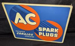 TIN FLANGE SIGN AC SPARK PLUGS