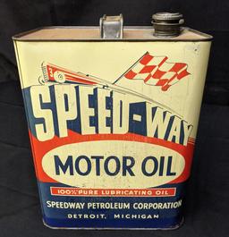 2 GAL OIL CAN SPEED WAY PETROLEUM CORP DETROIT MI