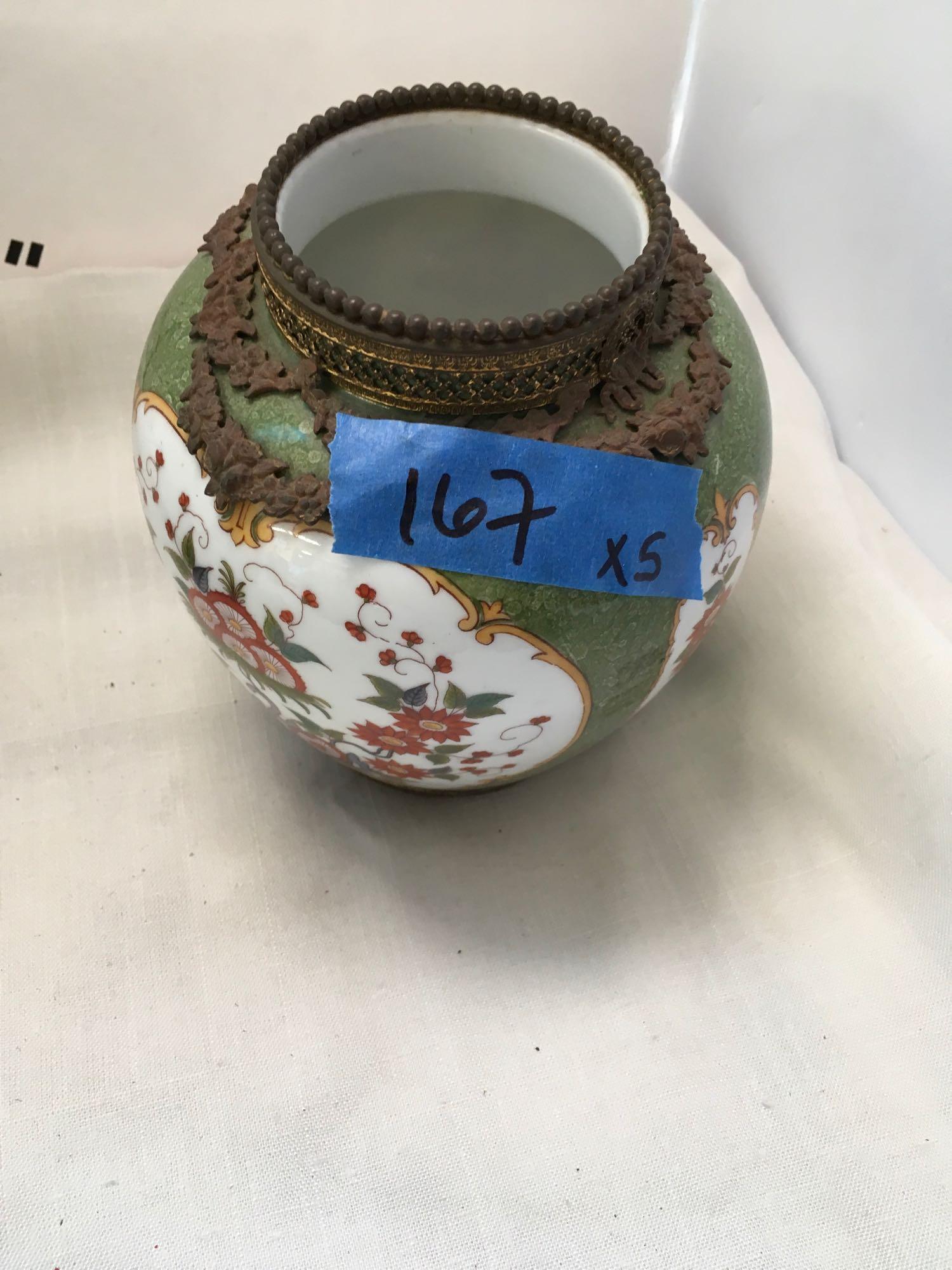 Oriental vases, egg and storage container