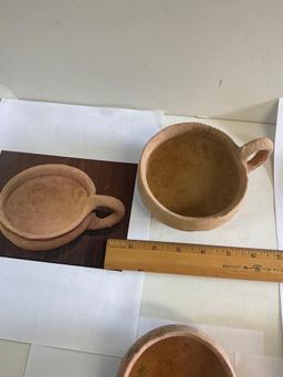 Antique -Palestine measuring pottery bowls- Bronze Age II 2200-1200 BCE. 4 pieces