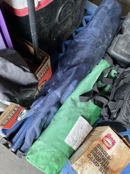 Camping items. Oven, stove, igloo container, chairs, etc. 8 pieces