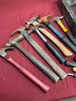 Sifter box, hammers, etc. 16 pieces