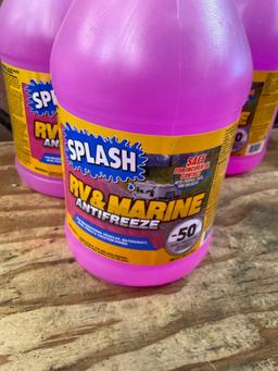 New Splash RV/marine, 3 bottles, 1 gallon each antifreeze