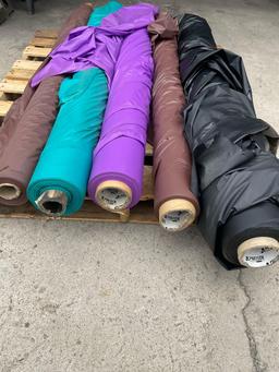 5 rolls of plastic material