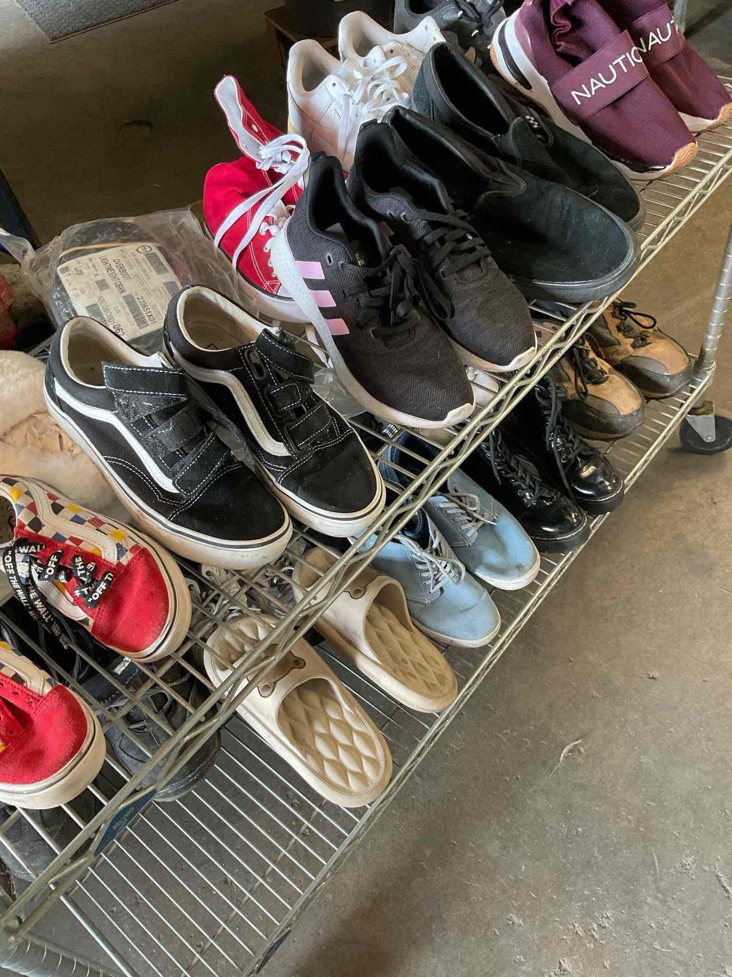 Assorted style, brands, and size shoes. 20 pairs