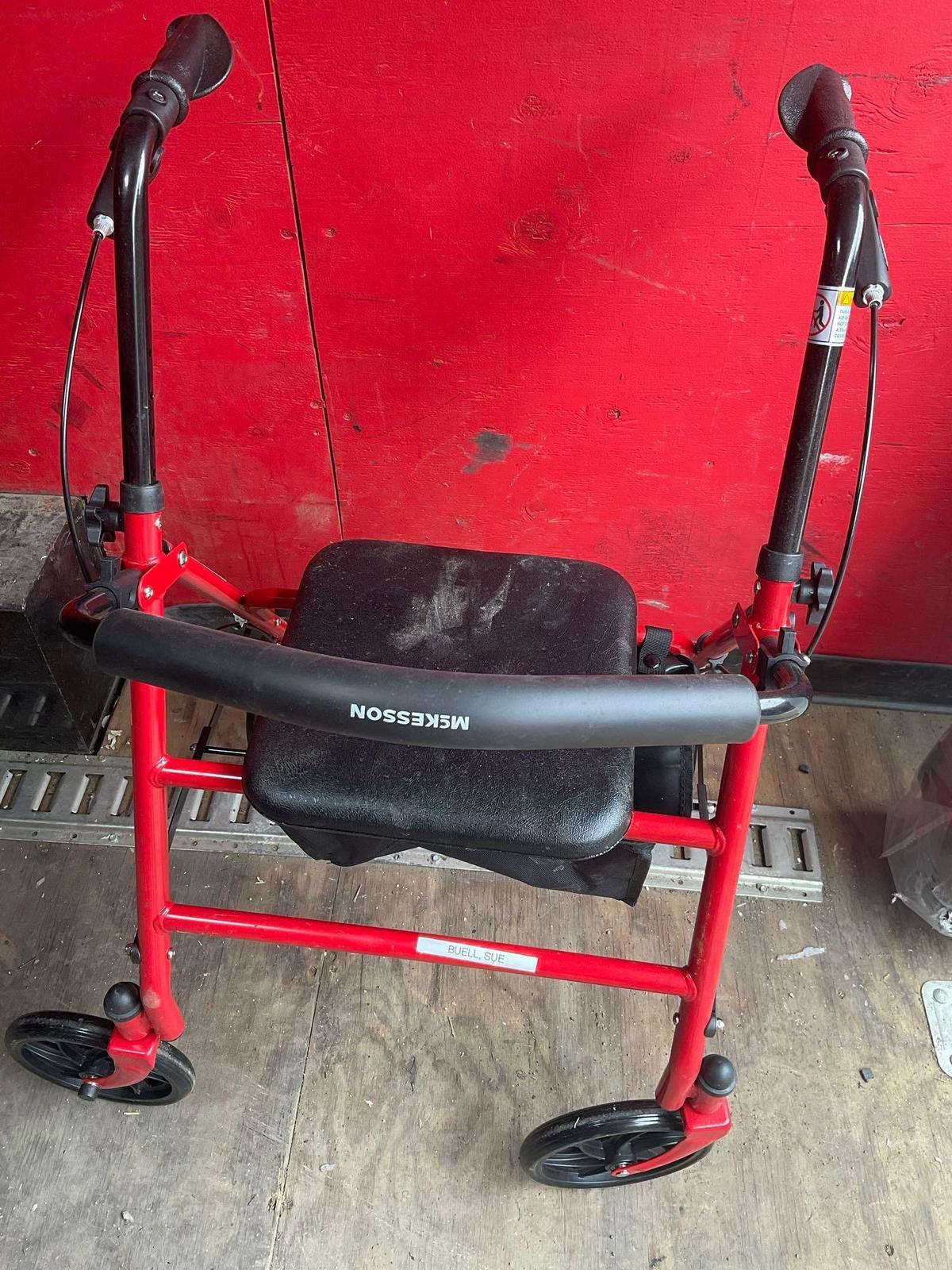 McKesson Walker with seat & wheels