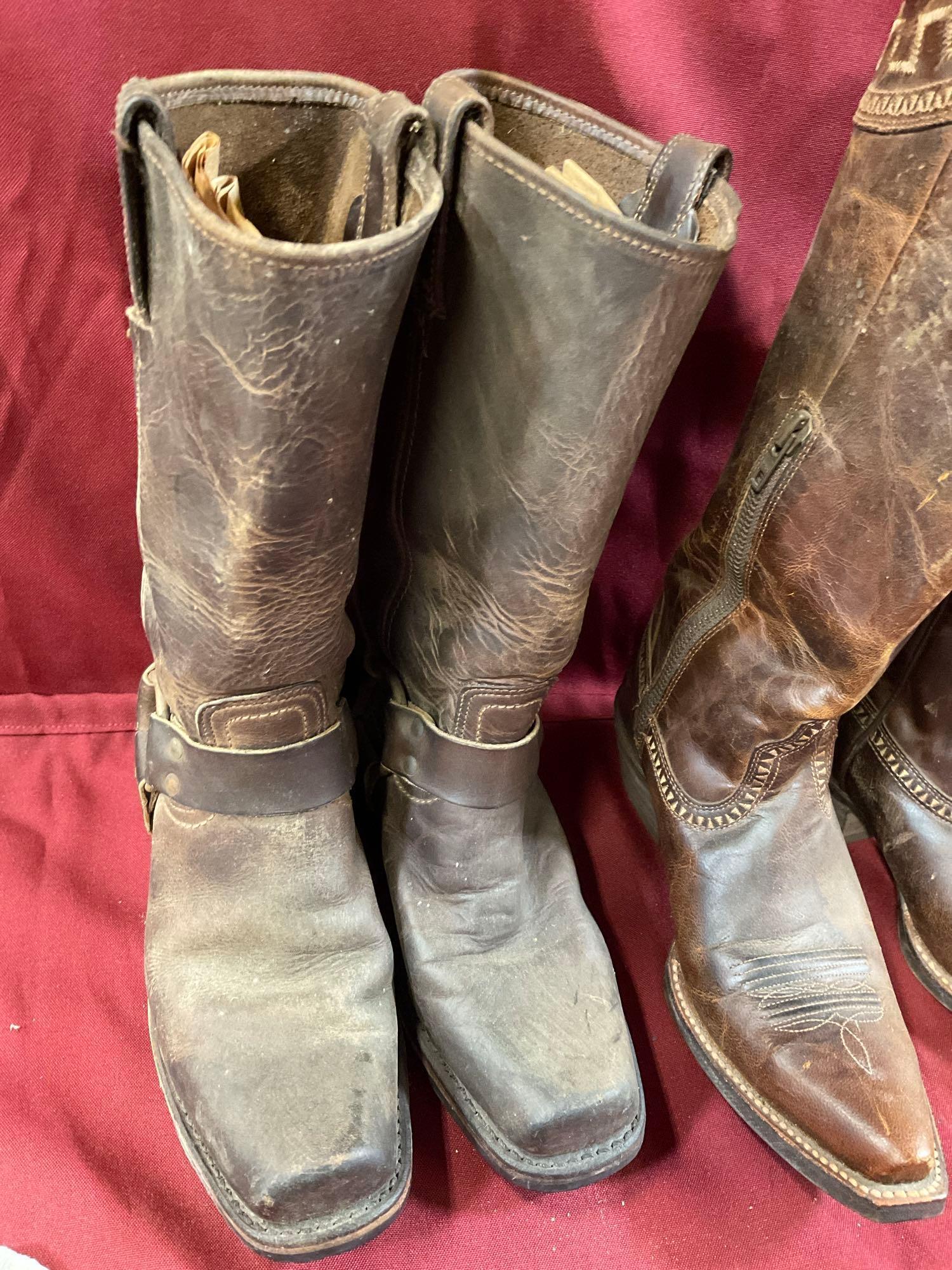Frye Seems to be size 6 boots & Ariat size 6.5 boots