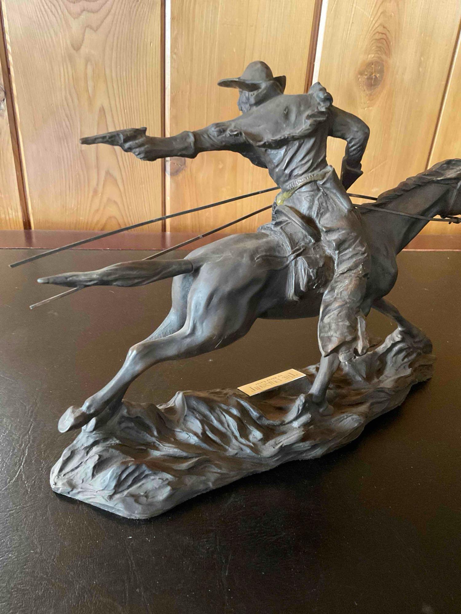 Resin "The Pursuit" by Alexa Laver sculpture . 9" x 12"