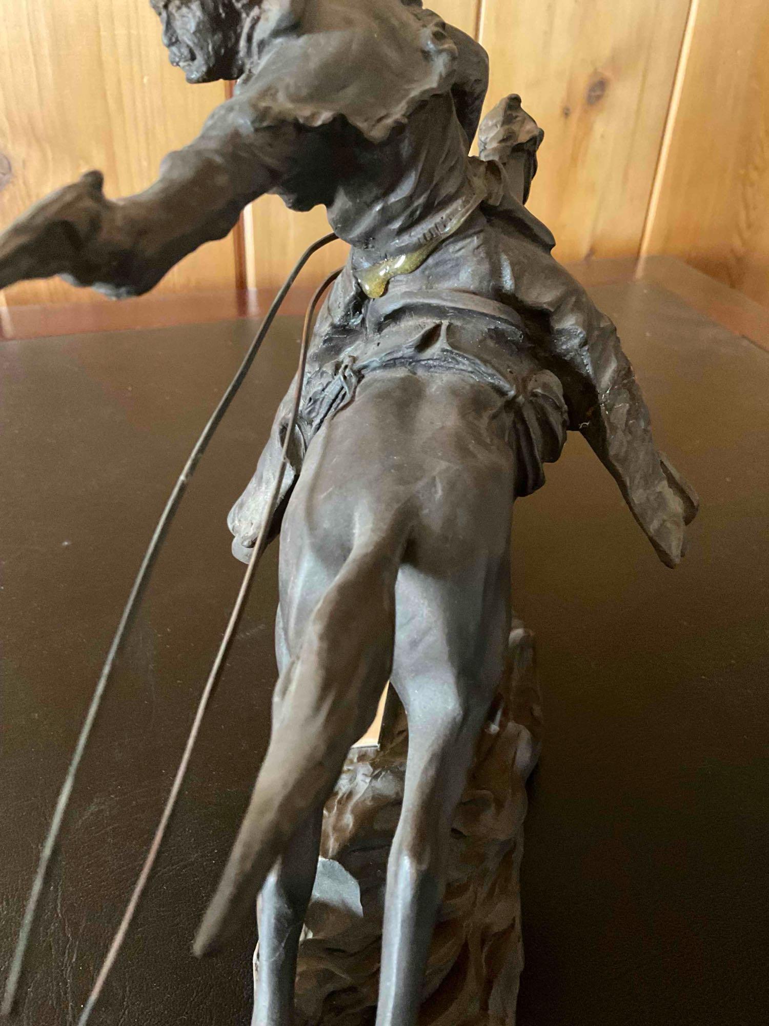 Resin "The Pursuit" by Alexa Laver sculpture . 9" x 12"