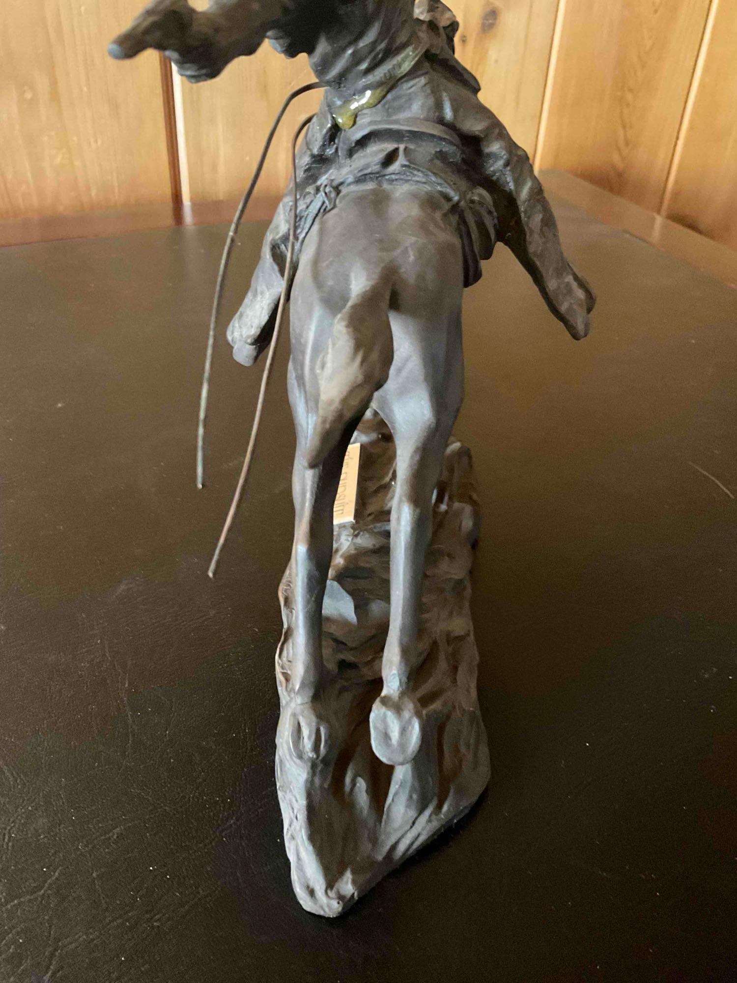 Resin "The Pursuit" by Alexa Laver sculpture . 9" x 12"