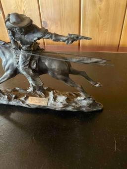 Resin "The Pursuit" by Alexa Laver sculpture . 9" x 12"