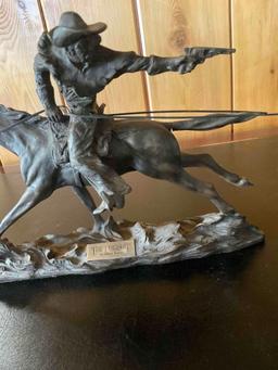 Resin "The Pursuit" by Alexa Laver sculpture . 9" x 12"