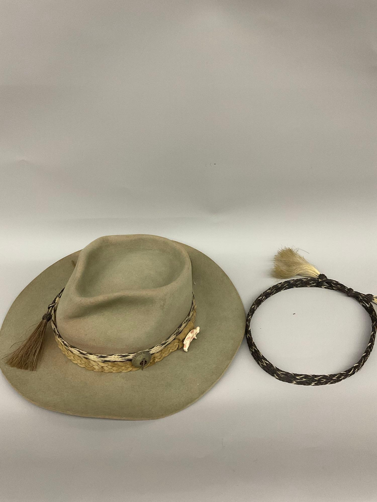 Made in Australia hat ( unknown size) & extra hat band