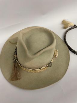 Made in Australia hat ( unknown size) & extra hat band
