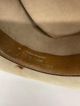 Made in Australia hat ( unknown size) & extra hat band