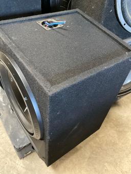 12" RockFord Fosgate subwoofer. Box 15" x19" x 16"