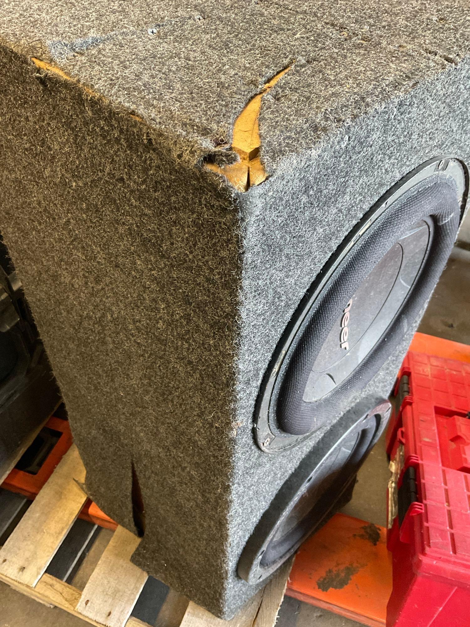 12" Pioneer dual subwoofer, Box 14" x 32" x 14"