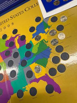 First Quarters Of The United States collectors map. Comes with 11 quarters