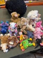 Majority are TY Beanie Babies. 15 pieces