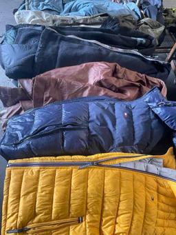 Assorted jackets.Tmberland, Tommy Hilfiger, Fried Denim,etc. see pics for some sizes. 12 pieces