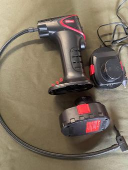 Jumper cables & Hyper Tough 12V portable pistol tire inflator