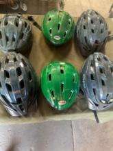 4) Giro helmets s/m 2)Comfort N Safety helmets s/m