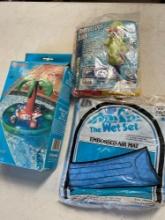 Sevylor palm pool valet, Marvelous Duck & The Wet Set air mat
