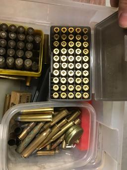 Group of vintage ammunition, bullets, and casings