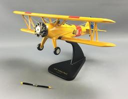 US Navy N2S Yellow Peril Bi-Wing airplane