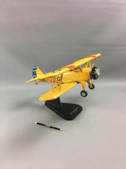 US Navy N2S Yellow Peril Bi-Wing airplane