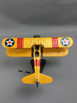 US Navy N2S Yellow Peril Bi-Wing airplane