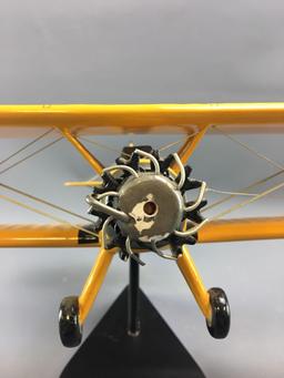 US Navy N2S Yellow Peril Bi-Wing airplane