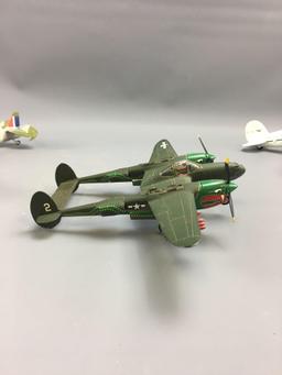 Group of 4 die-cast Fighter Airplanes and more