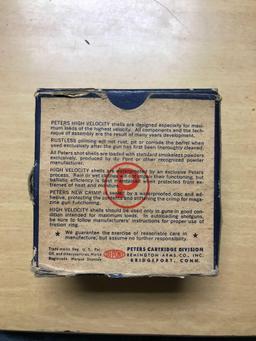 Full box of peters high velocity 16 gauge vintage shotgun shells