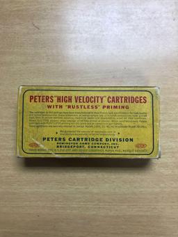 Full box of peters high velocity 250 savage vintage ammunition