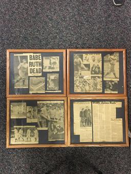 1948 Newspaper Clippings of Babe Ruth?s Death