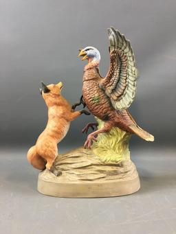 1985 Limited Edition Wild Turkey and Red Fox No.7 Decanter