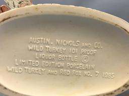 1985 Limited Edition Wild Turkey and Red Fox No.7 Decanter